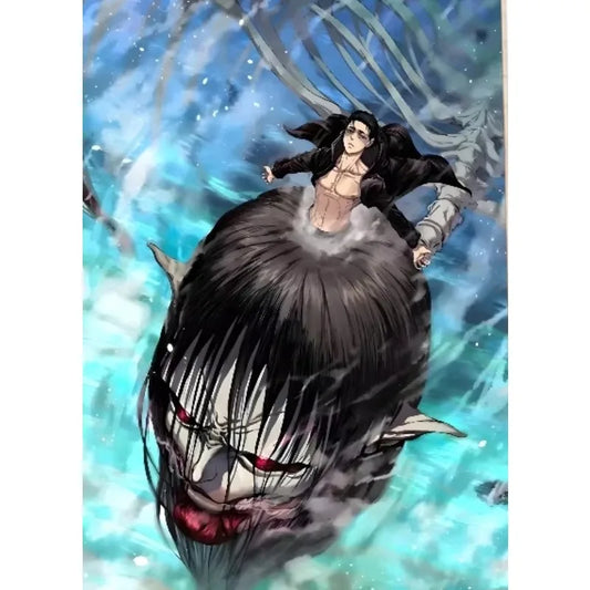 Attack on Titan Poster – Japanese Anime Wall Art for Coffee House & Bar