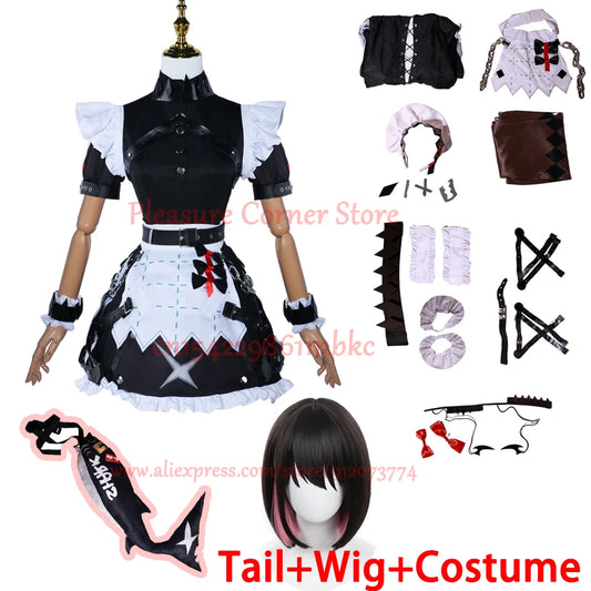 Ellen Joe Cosplay Costume – Full Set with Wig, Tail & Shoes (Zenless Zone Zero)