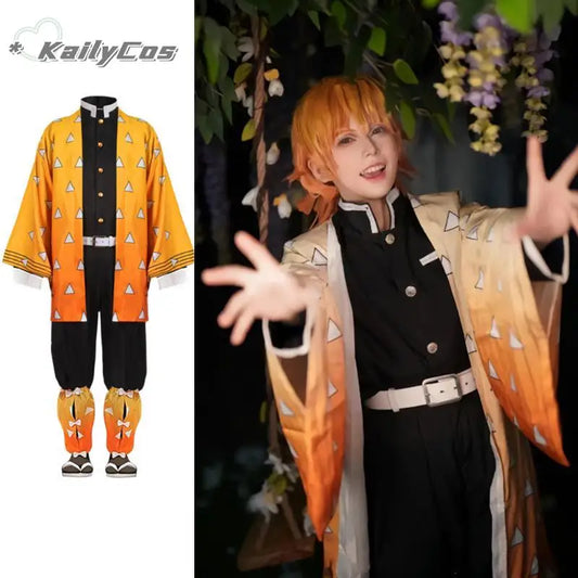 Agatsuma Zenitsu Cosplay Costume – Women’s Set
