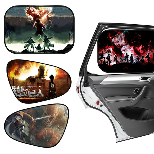 Attack on Titan Car Sun Shade – Electrostatic Window Cover