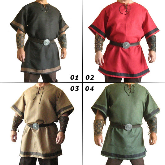 Medieval Viking Warrior Tunic Shirt for Men