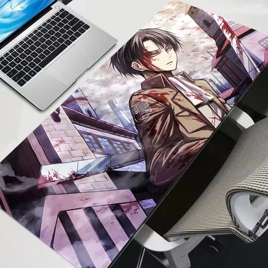 Attack on Titan Levi Gaming Mouse Pad – XXL Non-Slip Deskpad