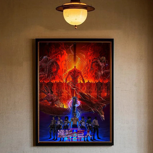 Attack on Titan Aesthetic Wall Art – HD Canvas Print Poster for Home Decor