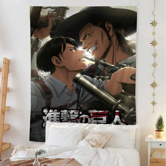 Attack on Titan Birthday Party Tapestry – Kids’ Bedroom & Photography Backdrop
