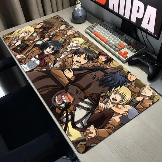 Attack on Titan XXL Mouse Pad – Large Gaming Desk Mat for PC & Keyboard