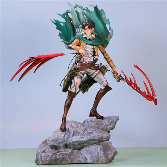 Attack on Titan 35cm Rival Figure Set – Mikasa & Levi PVC Models