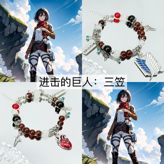 Attack on Titan Levi Ackerman Bracelet – Game-Inspired Fashion Jewelry Accessory