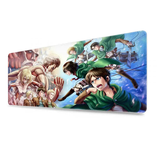 Attack on Titan XXL Mouse Pad – Large Rubber Desk Mat for Gamers