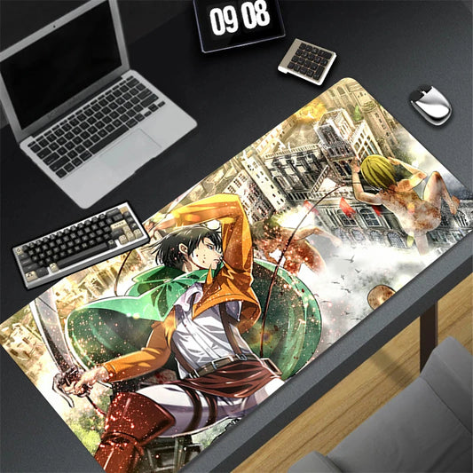 Levi Mouse Pad – Attack on Titan Anime Desk Mat for PC & Office