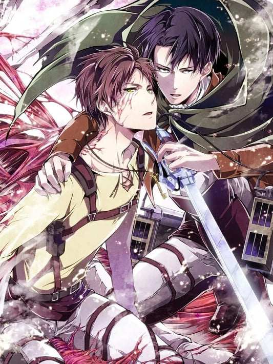 Attack on Titan 5D DIY Diamond Painting – Full Drill Mosaic Art (1PCS, Frameless)