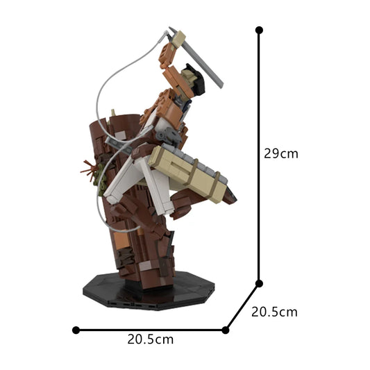 Gobricks MOC Attack on Titan Levi Ackerman – Building Block Action Figure
