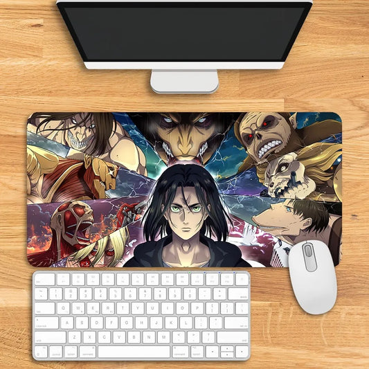 Attack on Titan Extended Mouse Pad – Large Rubber Desk Mat for Laptop & PC