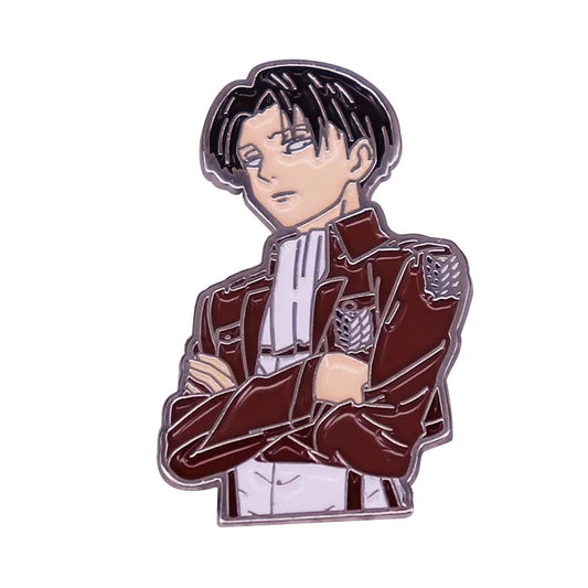 Captain Levi Enamel Pin – "Humanity's Strongest" Badge