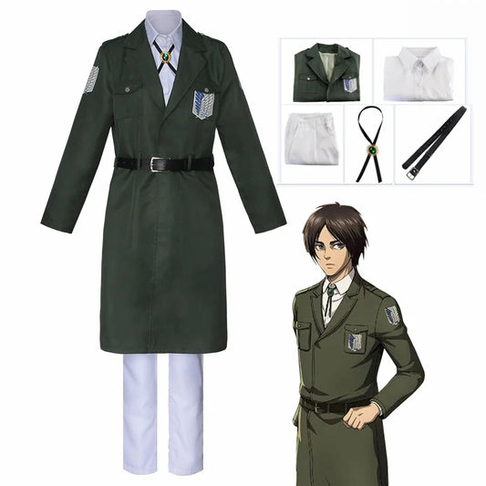 Attack on Titan Eren & Levi Cosplay Costume – Unisex Scouting Legion Uniform