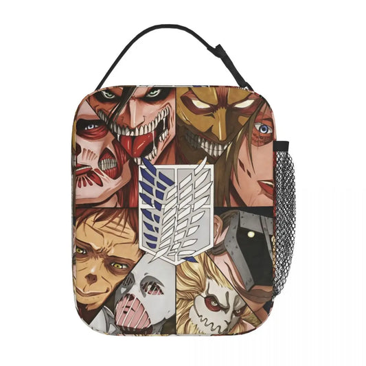 Attack on Titan Insulated Lunch Bag – Leakproof Bento Tote for School & Picnic