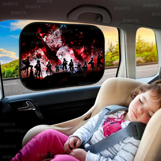 Attack on Titan Car Sun Shade – Electrostatic Window Cover