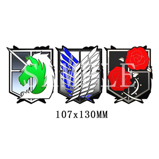 Attack on Titan Sticker – Waterproof Badge Decal for Suitcase, Laptop & More