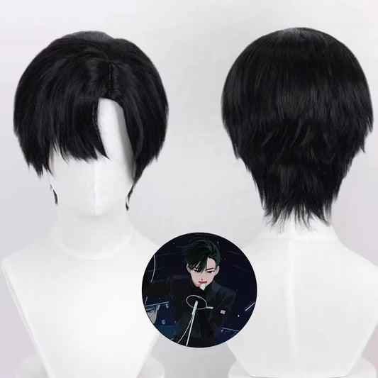 Ivan Black Sorrow Wig – Short Heat-Resistant Anime Cosplay Wig