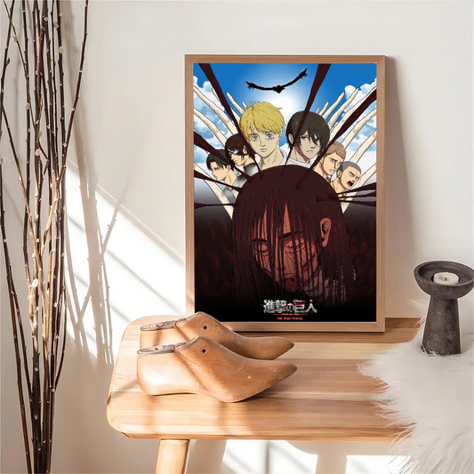 Attack on Titan Classic Vintage Posters – Retro Room & Cafe Decor