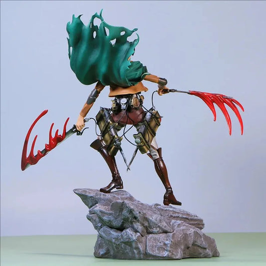 Attack on Titan 35cm Rival Figure Set – Mikasa & Levi PVC Models
