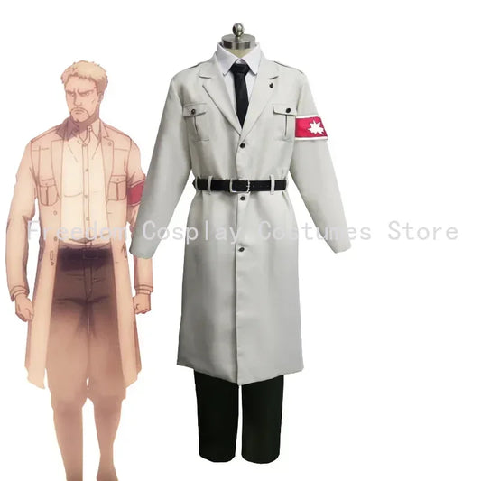 Attack on Titan Season 4 Marley Military Uniform – Reiner Braun Cosplay Set
