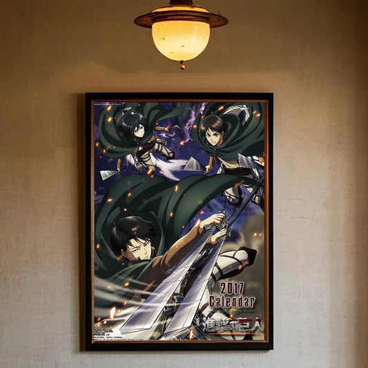 Attack on Titan Poster Art – Waterproof Sticky Wall Decor