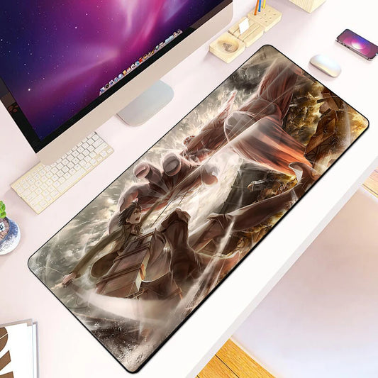 Attack on Titan XXL Mouse Pad – HD Print Desk Mat with Locking Edge