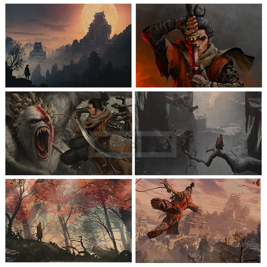 Sekiro Shadows Die Twice Poster – Japanese Samurai Canvas Wall Art