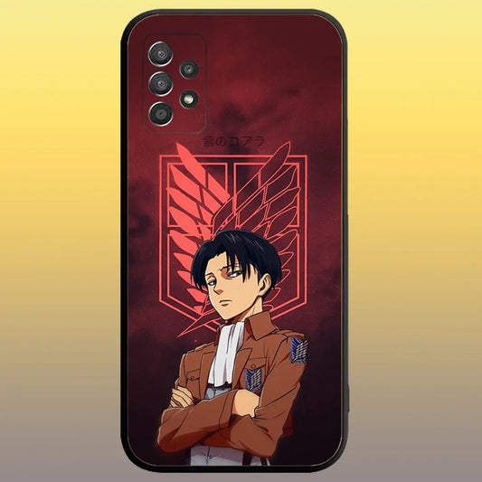 Levi Ackerman Attack on Titan Phone Case – Soft Cover for Samsung A & S Series