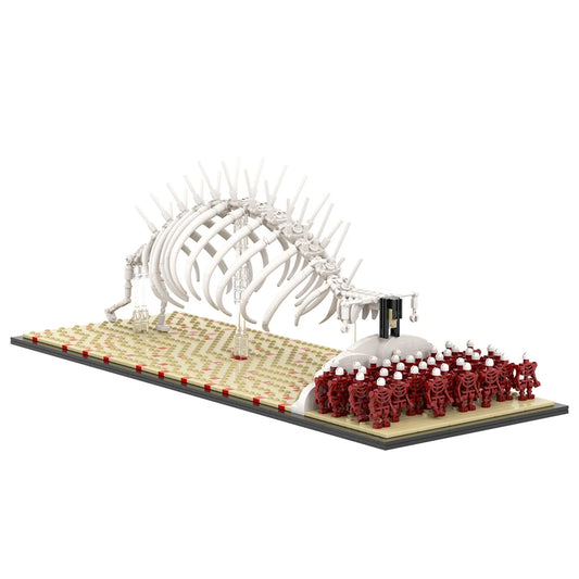 MOC Attack Titan Building Blocks Set – Rumbling Cannon Weapon Toy