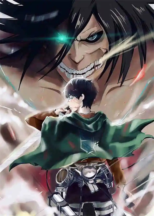 Attack on Titan Anime Poster – Canvas Wall Art for Kids Room