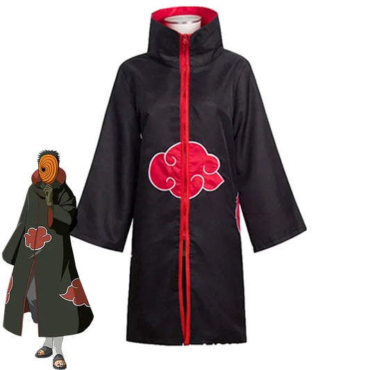 Naruto Tobi Obito Akatsuki Cosplay Cloak