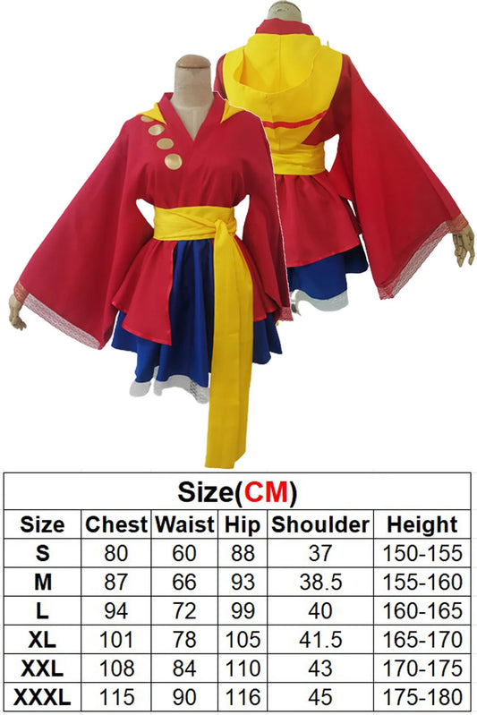 Luffy & Zoro Lolita Dress Cosplay – Anime Pirate Costume for Women & Girls