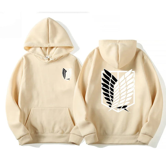 New Attack on Titan Men's Hoodie – Unisex Anime Streetwear Pullover