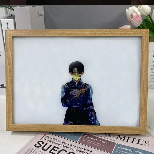 Attack on Titan LED Light Painting – Levi, Eren & Mikasa Night Lamp