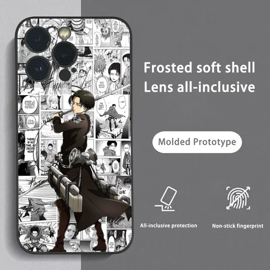 Anime Attack on Titan Phone Case – Frosted Soft Shell for iPhone
