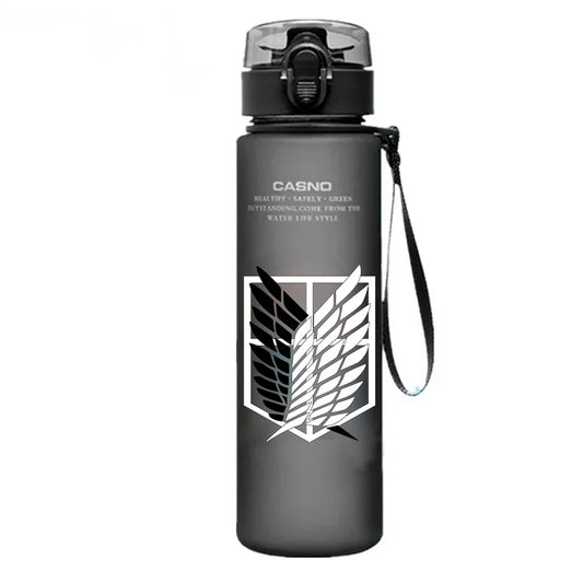 560ml Attack on Titan Water Bottle – Wing of Liberty Sports Cup for Kids