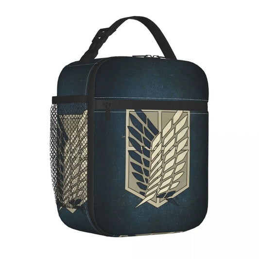 Attack on Titan Insulated Lunch Bag – Leakproof Bento Tote for School & Picnic