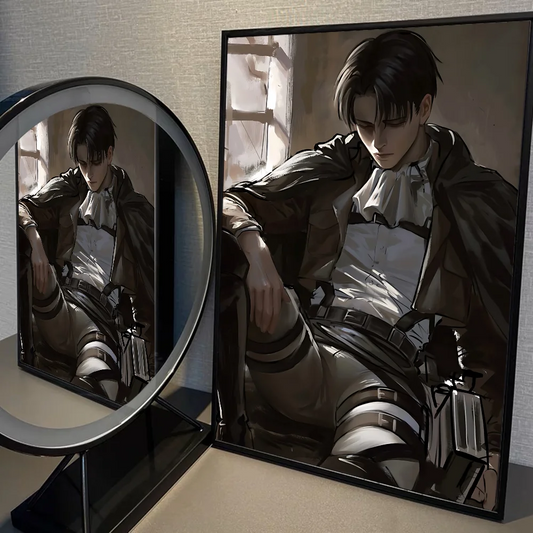 Attack on Titan Levi Ackerman Poster – Vintage Kraft Wall Art