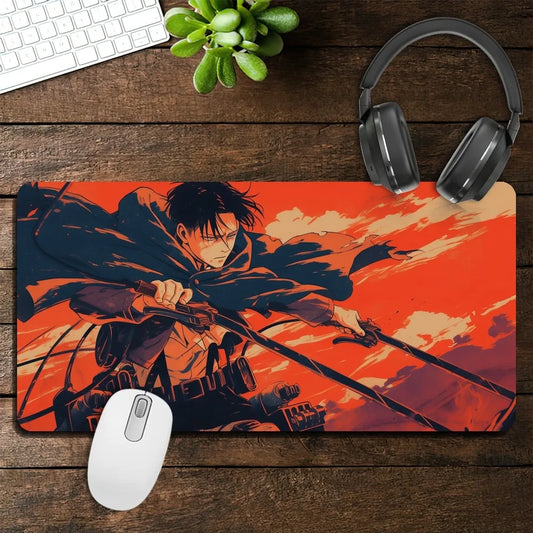 Levi Ackerman Mouse Pad – Extended Desk Mat for Laptop & PC