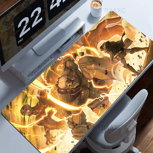 Attack on Titan XXL Desk Mat – Large Rubber Mouse Pad for Gamers