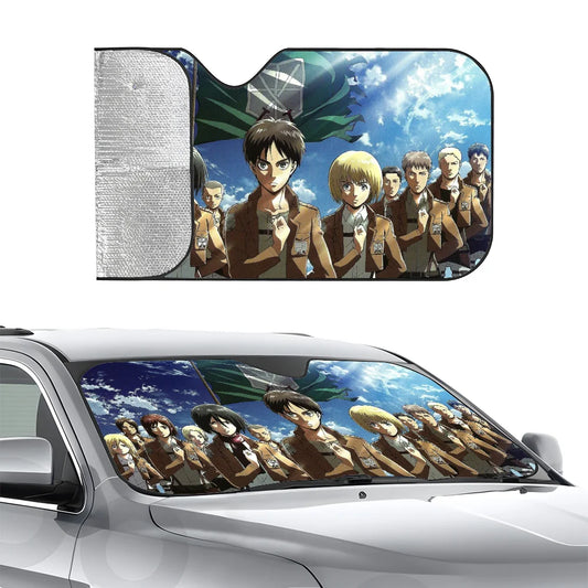 Attack on Titan Car Sunshade – Heat-Insulating UV Block Visor Protector