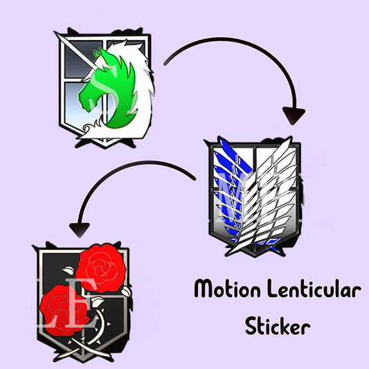 Attack on Titan Sticker – Waterproof Badge Decal for Suitcase, Laptop & More