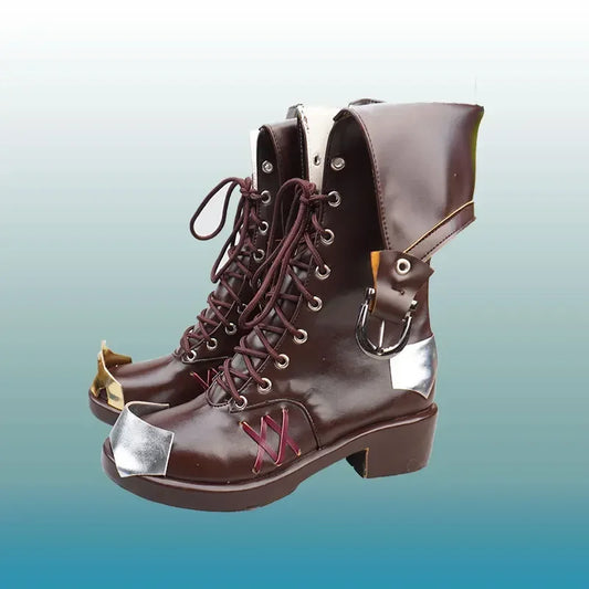 Jinx Cosplay Shoes – Custom-Made PU Leather Boots