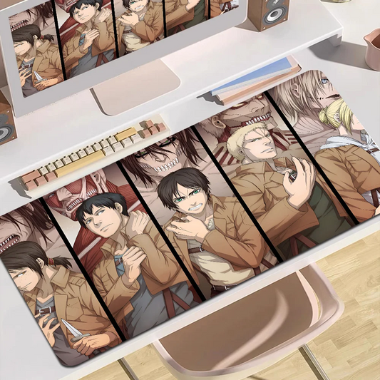 Attack on Titan Custom Mouse Pad – Anime Desk Mat for Teen Girls' Bedrooms