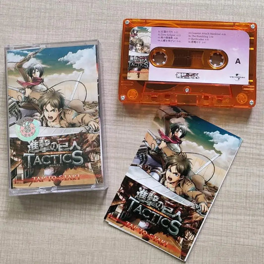 Anime Attack on Titan Music Tape Set – Levi Ackerman & Eren Jaeger Soundtracks