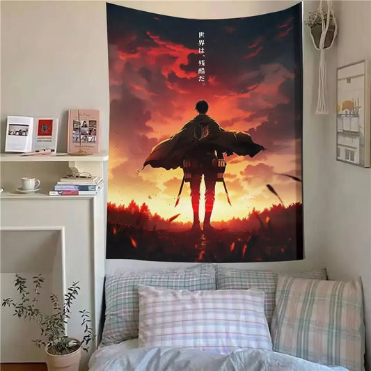 Attack on Titan Final Season Tapestry – Anime Home & Bedroom Decor