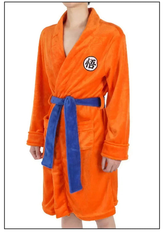 Adult Anime Son Goku Plush Bathrobe