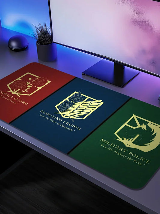 Attack on Titan Mouse Pad – Large Non-Slip Writing & Gaming Desk Mat