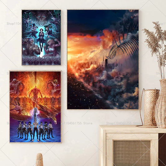 Attack on Titan Final Season Poster – Waterproof Wall Art Sticker